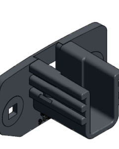 Bracket for fan f/mounting with retaining ring